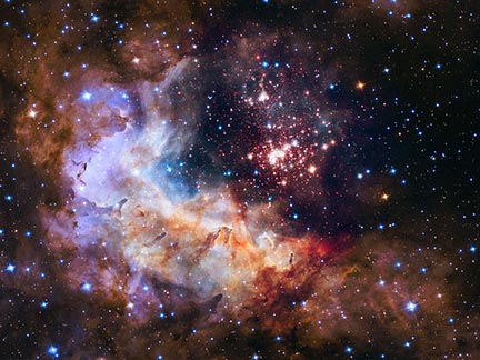 NASA Space Telescope image of a cluster of starts