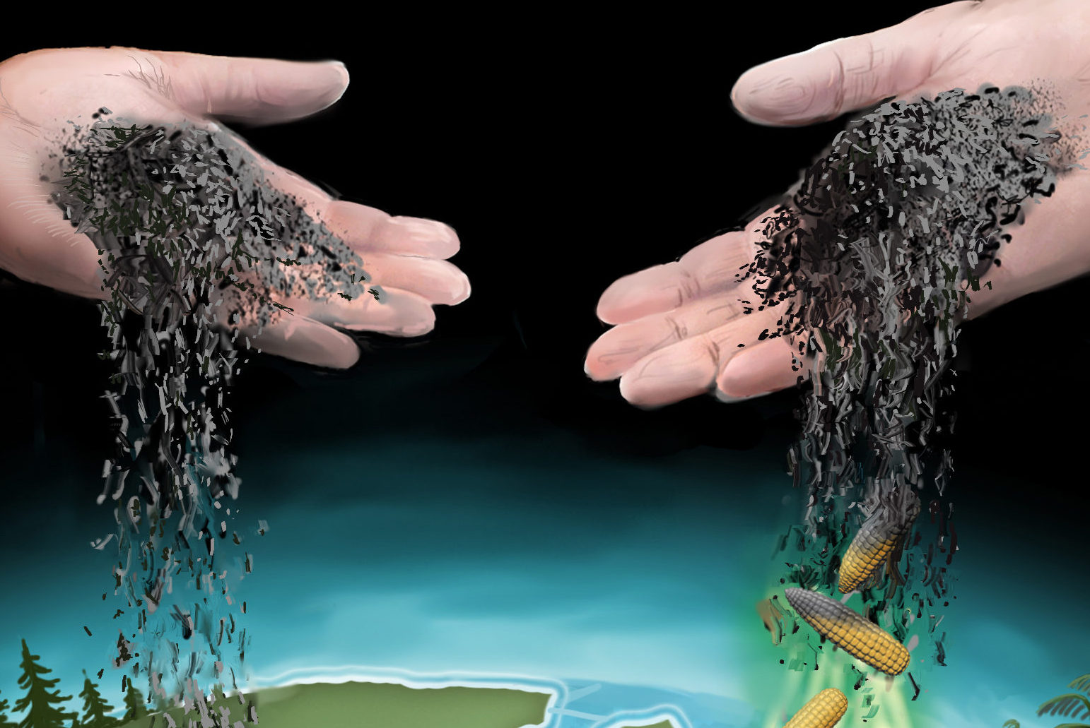 leshyk illustration biochar