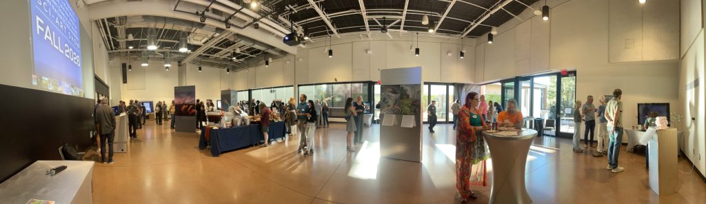 A panorama of the Pavilion floor during the show