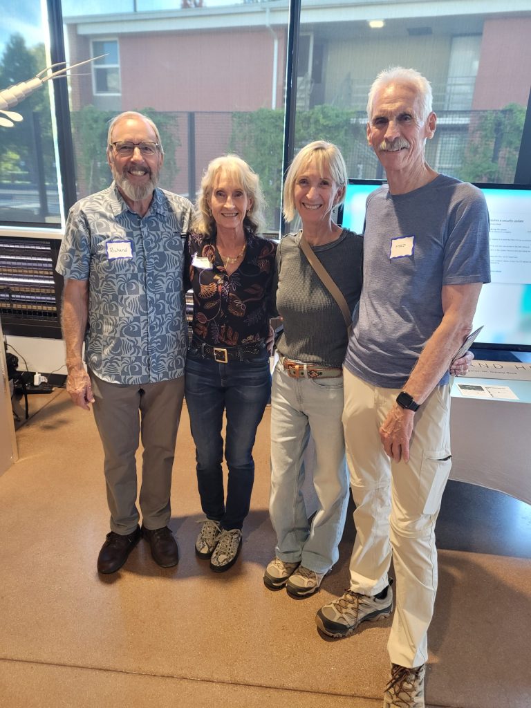 Four guests together at the show